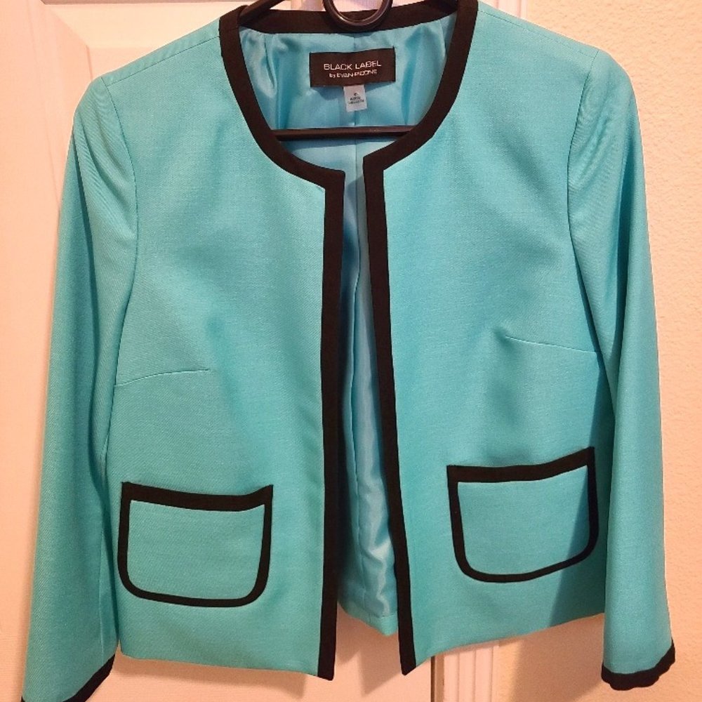 Black Label Teal Blazer - Size 4